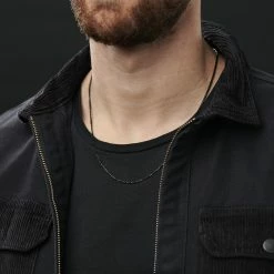 Lucleon Chaîne noire à mailles de 2 mm -Colliers Soldes rst megashoot n 20 15118