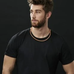 Collin Rowe Collier en cuir crème tressé 5mm -Colliers Soldes rst megashoot n 27 12111