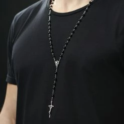 Fort Tempus Chapelet noir 12 Fort Tempus Chapelet noir -Colliers Soldes rst megashoot n 40 2568 2