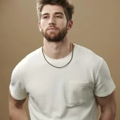 Collin Rowe Collier en cuir marron tressé 3mm -Colliers Soldes rst megashoot n 74 12098