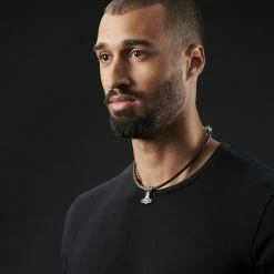 Fort Tempus Collier en cuir marron et pendentif celtique double face -Colliers Soldes rst megashoot neck 14367 1