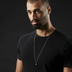 Lucleon Collier à pendentif doré en forme de diamant 11 Lucleon Collier à pendentif doré en forme de diamant -Colliers Soldes rst megashoot neck 14546 1