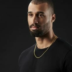 Lucleon Chaîne dorée à mailles de 4 mm -Colliers Soldes rst megashoot neck 15153 1