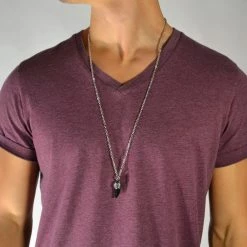 Fort Tempus Pendentif croc noir -Colliers Soldes sort tand sta lhalsk de