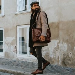 Lucleon Collier en cuir marron à pendentif argenté en forme d'ancre marine -Colliers Soldes square 1 106