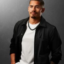 Lucleon Collier à maillons en acier noir 12 mm -Colliers Soldes ste megashoot 22084 2 4